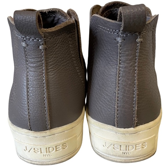 J/Slides 250133 Womens Holland High Top Platform Sneaker Taupe/Grey US 7.5 - Picture 4 of 8